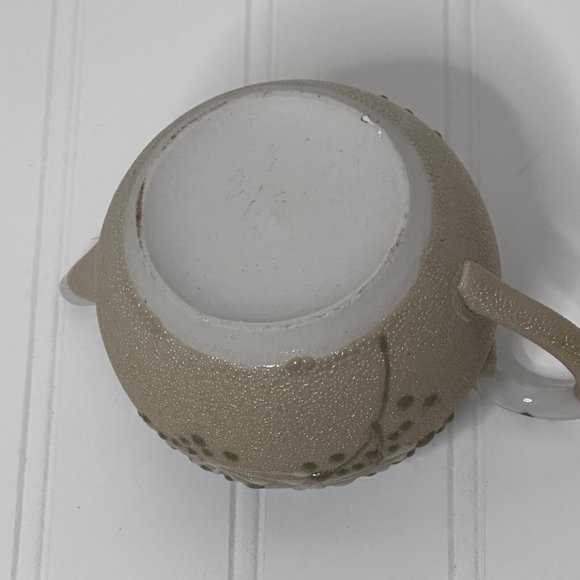 Rare Japanese Meiji Period Arita Moriage Sharkskin Glaze Teapot with Lid - Picture 9 of 9